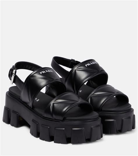 prada sandals beige|prada black platform sneakers.